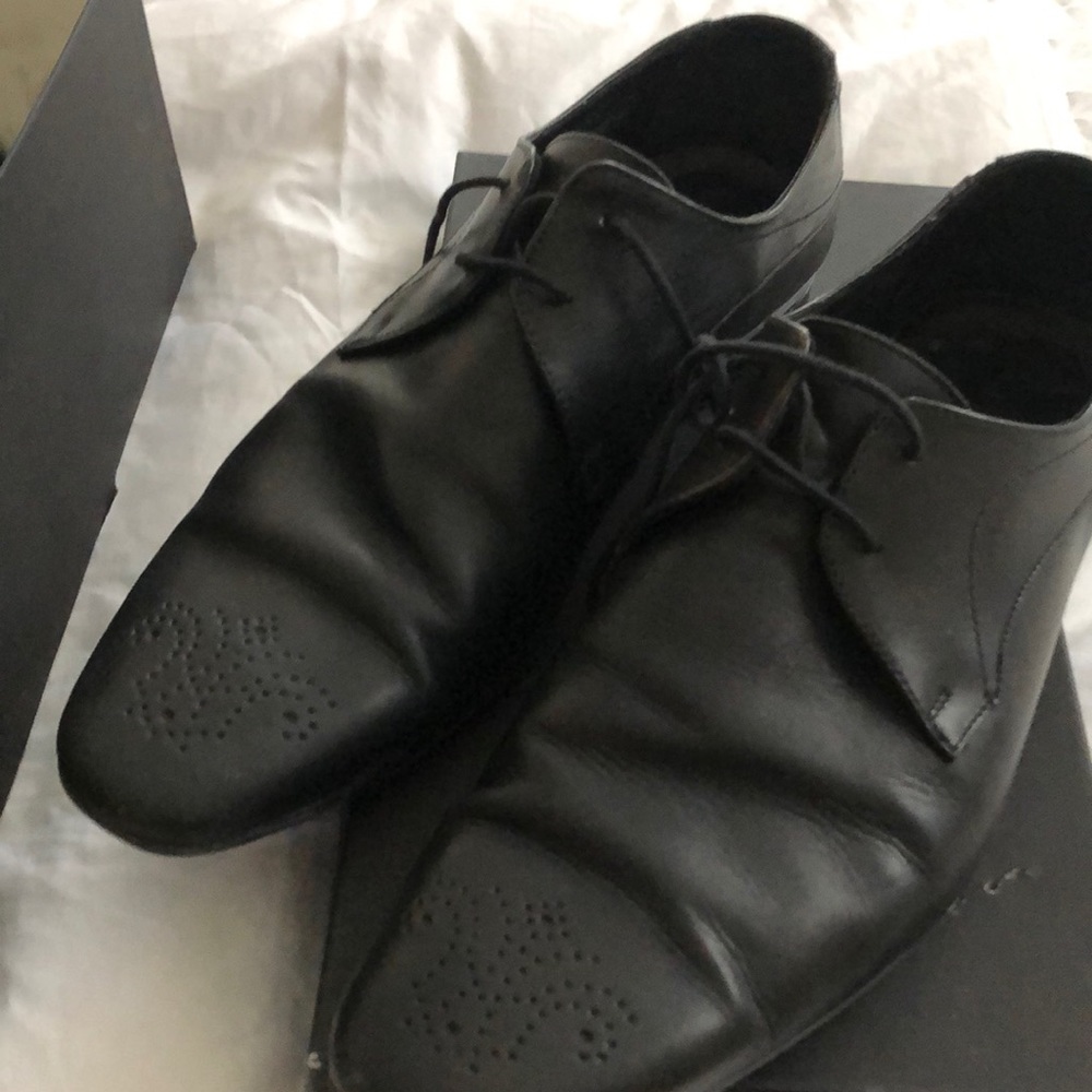 Reiss black leather men’s shoe